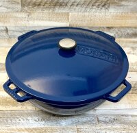 Wok ASIA 12 Liter mit Deckel aus Gusseisen emailliert