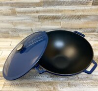 Wok ASIA 12 Liter mit Deckel aus Gusseisen emailliert